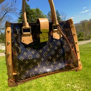 Louis Vuitton 2004 Vintage Monogram Vinyl Neo Cabas Ambre Tote Bag